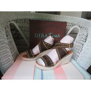 NWT Womens Brown Suede Diba True Gar Denia Sandals, 8